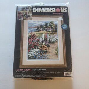 Dimensions Stamped Cross Stitch Kit 1999 Summer Sublime 12x16 Floss‎ 2473 Aida